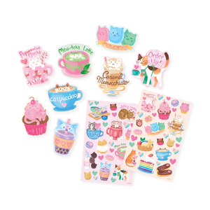 Cat Cafe Scented Stickers - Eden Lifestyle