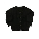 Ruffle Butts, Baby Girl Apparel - Shirts & Tops,  Black Ruffle Cardigan