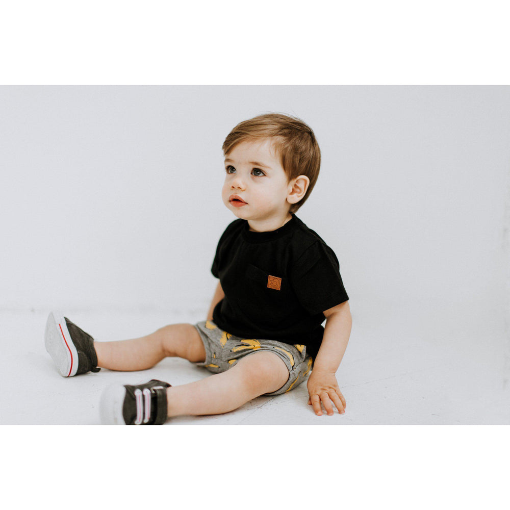 Birdz, Baby Boy Apparel - Tees,  Black Basic Tee