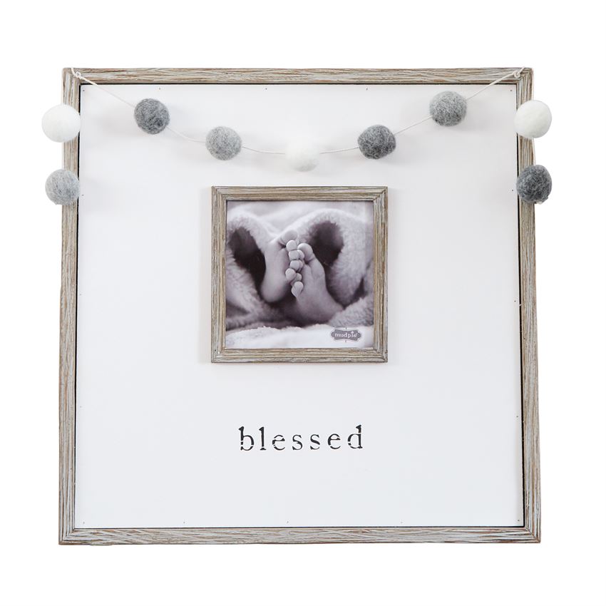 Mud Pie, Baby - Nursery Organization,  Pom Garland Frame