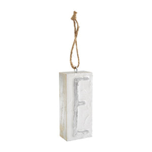 Mud Pie Initial Block Ornaments - Eden Lifestyle