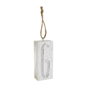 Mud Pie Initial Block Ornaments - Eden Lifestyle