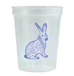 Blue Herend Watercolor Bunny Easter - Stadium Cups Set of 6 - Eden Lifestyle