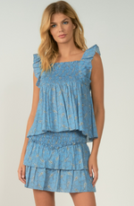 Blue Paisley Top - Eden Lifestyle