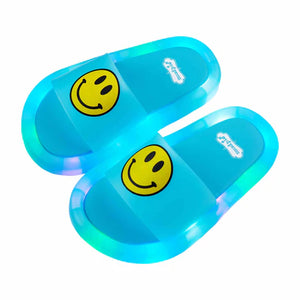 Mud Pie Blue Light Up Smiley Sandals - Eden Lifestyle