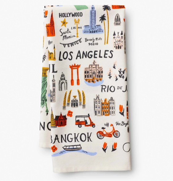 Bon Voyage Tea Towel - Eden Lifestyle