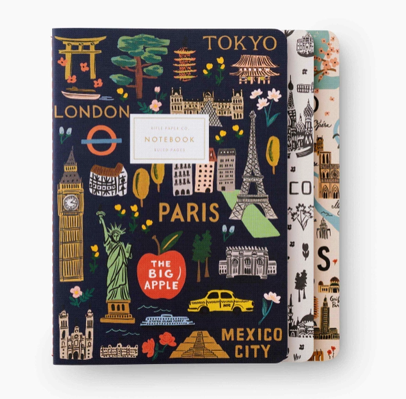 Bon Voyage Notebook Set of 3 - Eden Lifestyle