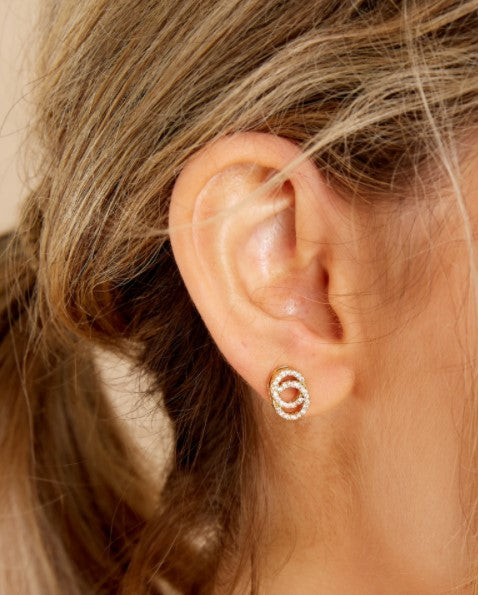 Infinity Gold Studs - Eden Lifestyle