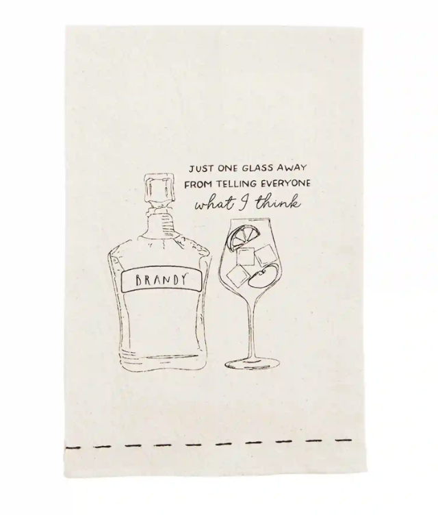 Mud Pie Brandy Drink Dish Towel - Eden Lifestyle