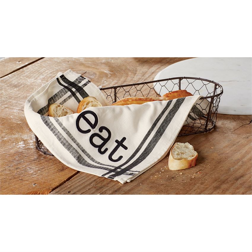 Mud Pie, Home - Serving,  Mud Pie - Bread Basket with Towel