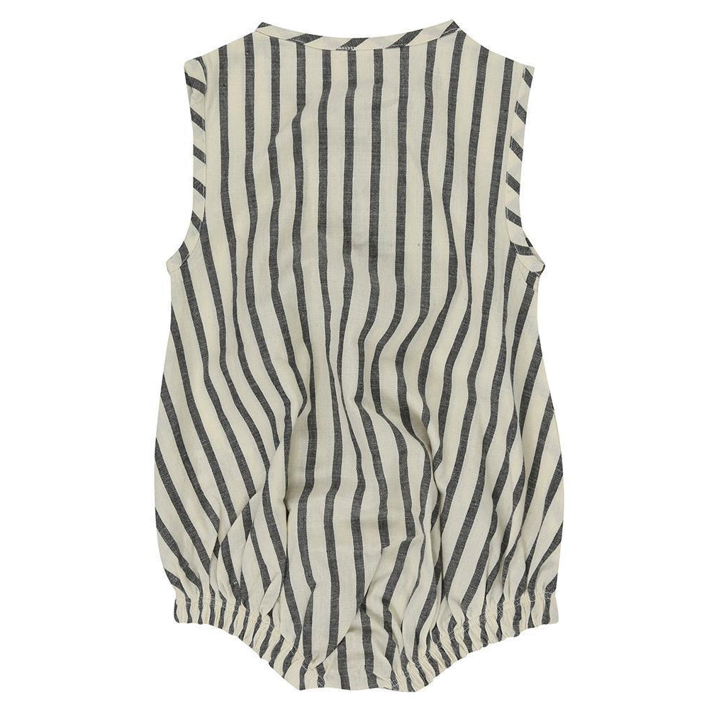 Turtledove London, Baby Boy Apparel - One-Pieces,  Turtledove London Stripe Woven Bubble Romper