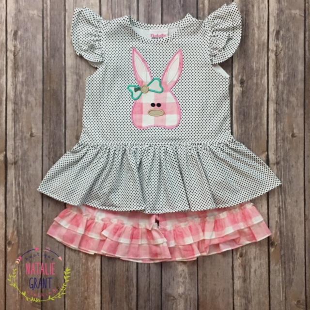 Natalie Grant, Baby Girl Apparel - Outfit Sets,  Bunny Top