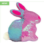 Iscream, Gifts - Stuffed Animals,  Bunny Reversible Sequin Pillow