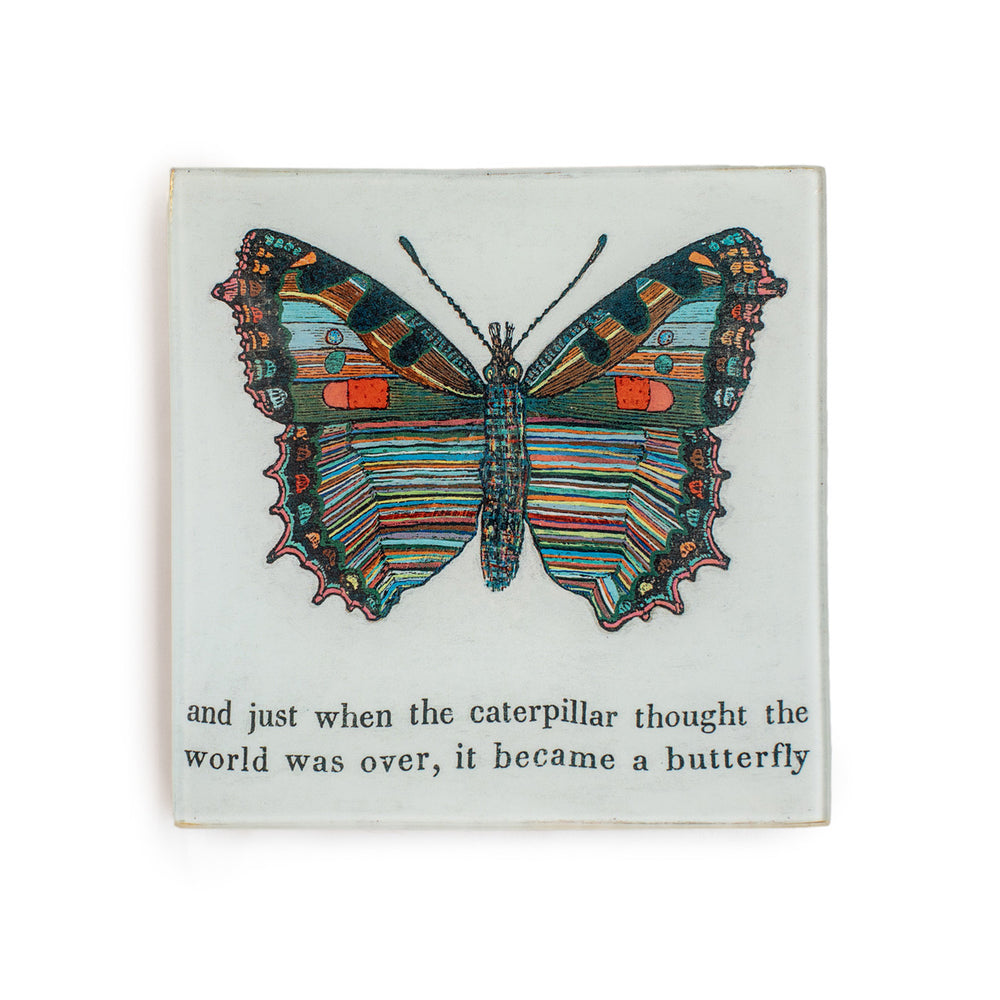 Square Decoupage Plate - Eden Lifestyle
