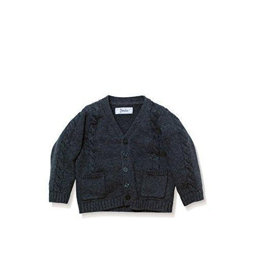 Frenchie Couture, Boy - Shirts,  Cable Knit Cardigan - Gray