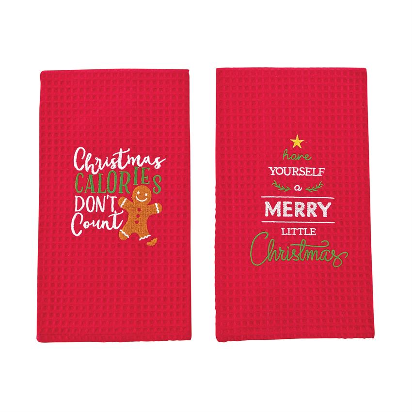 Mud Pie, Home - Decorations,  Mud Pie - Holiday Weave Towel