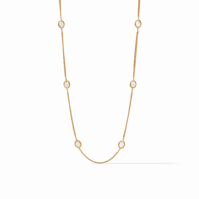 Julie Vos, Accessories - Jewelry,  Julie Vos - Calypso Station Necklace Gold Mother of Pearl