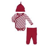 KicKee Pants, Baby Girl Apparel - One-Pieces,  KicKee Pants - Candy Cane Newborn Gift Set