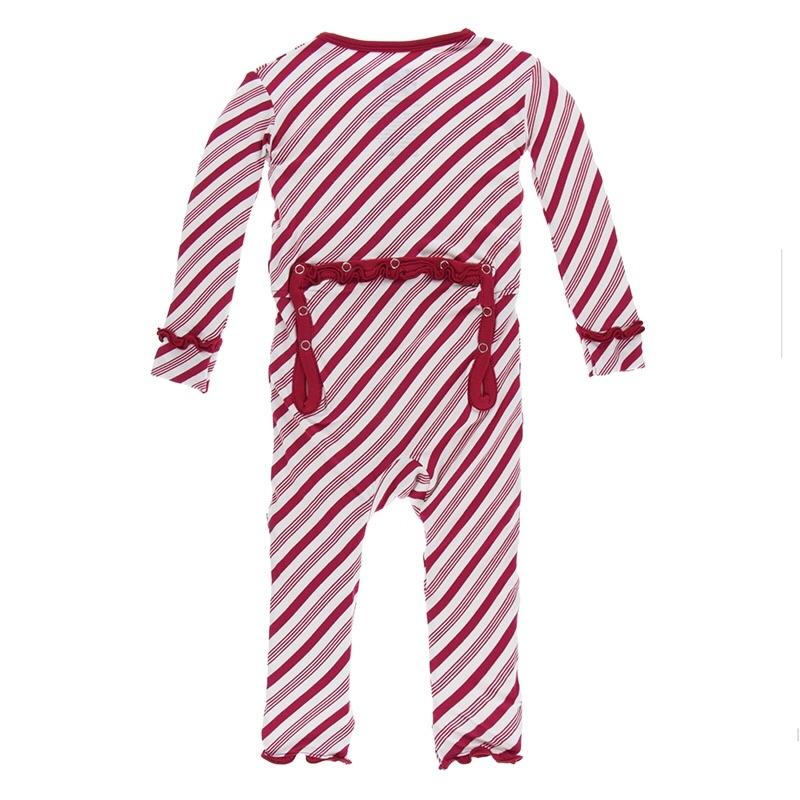 KicKee Pants, Baby Girl Apparel - Rompers,  KicKee Pants - Candy Cane Stripe Girl's Romper