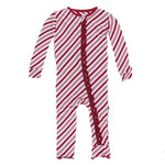 KicKee Pants, Baby Girl Apparel - Rompers,  KicKee Pants - Candy Cane Stripe Girl's Romper