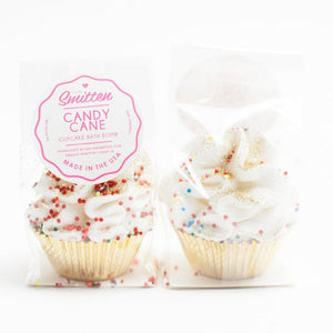 Eden Lifestyle, Gifts - Bath Bombs,  Mini Candy Cane Cupcake Gifts - Bath Bombs