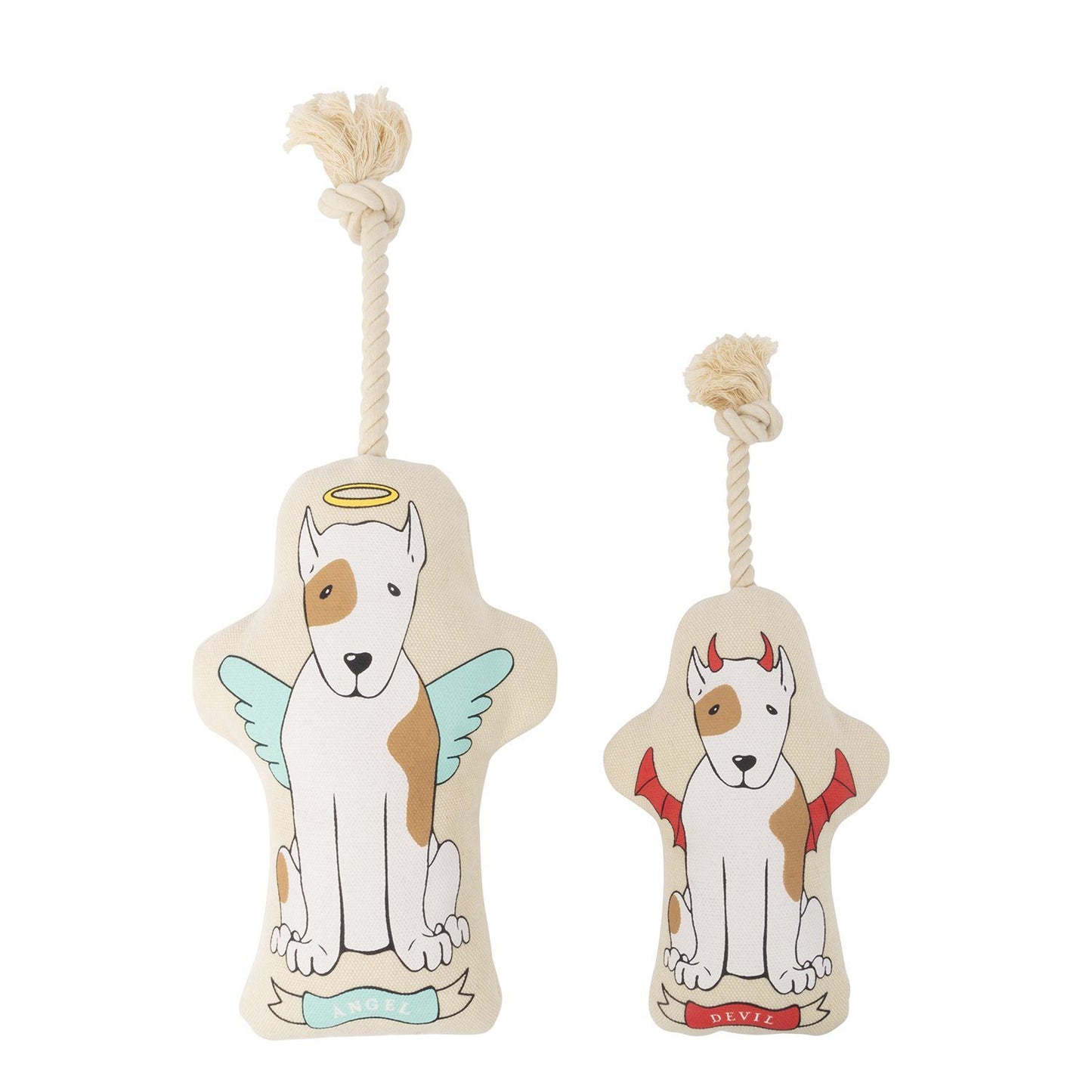 Naughty/Nice Canvas Dog Toy - Eden Lifestyle