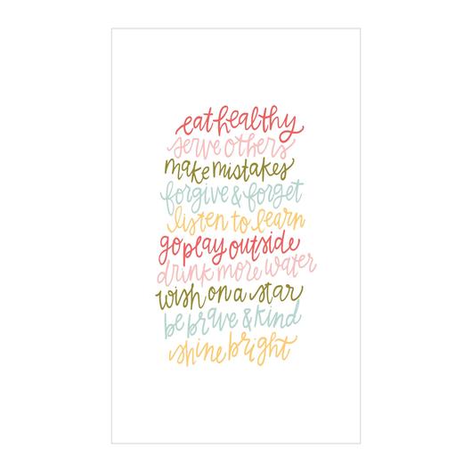 Petal Lane Home, Home - Decorations,  Canvas Magnet Alexa Eat Healthy Words to Live By