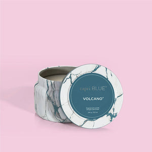 capri BLUE Volcano Travel Tin Mod Marble, 8.5 oz - Eden Lifestyle