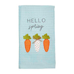 Mud Pie Easter Carrots Waffle Towel - Eden Lifestyle