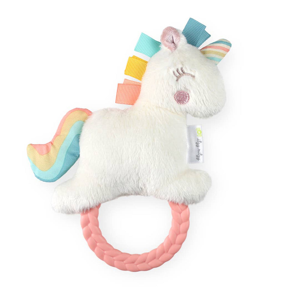 Unicorn Ritzy Rattle Pal™ Plush Rattle Pal with Teether - Eden Lifestyle