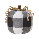 Black & White Check Medium Pumpkin - Eden Lifestyle