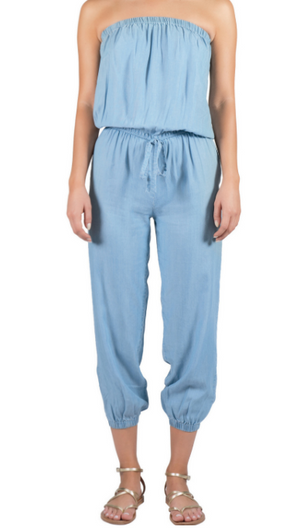 Elan International, Women - Shirts & Tops,  Chambray Jumpsuit