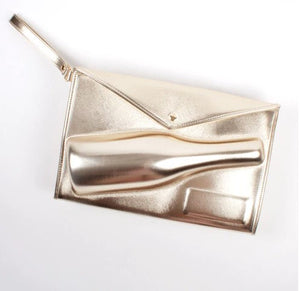 Eden Lifestyle, Gifts - Other,  Large 3D Champagne Pouch- Gold