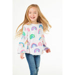 Chaser, Girl - Tees,  Chaser Girls Painted Rainbows Tee