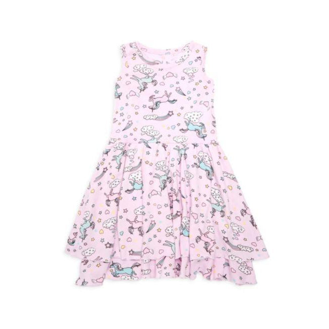 Chaser, Girl - Dresses,  Chaser Girls Tiered Darling Unicorns Dress