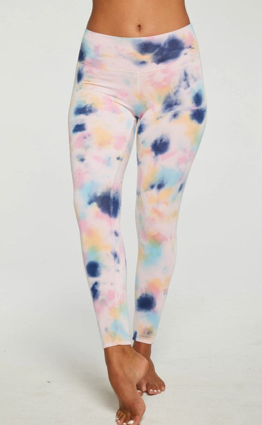 Chaser - Lounge Knit Wide Waistband Legging - Confetti Tie Dye - Eden Lifestyle