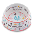 Haute Diggity Dog, Home - Pet,  White Chewy Vuiton Dog Bowl