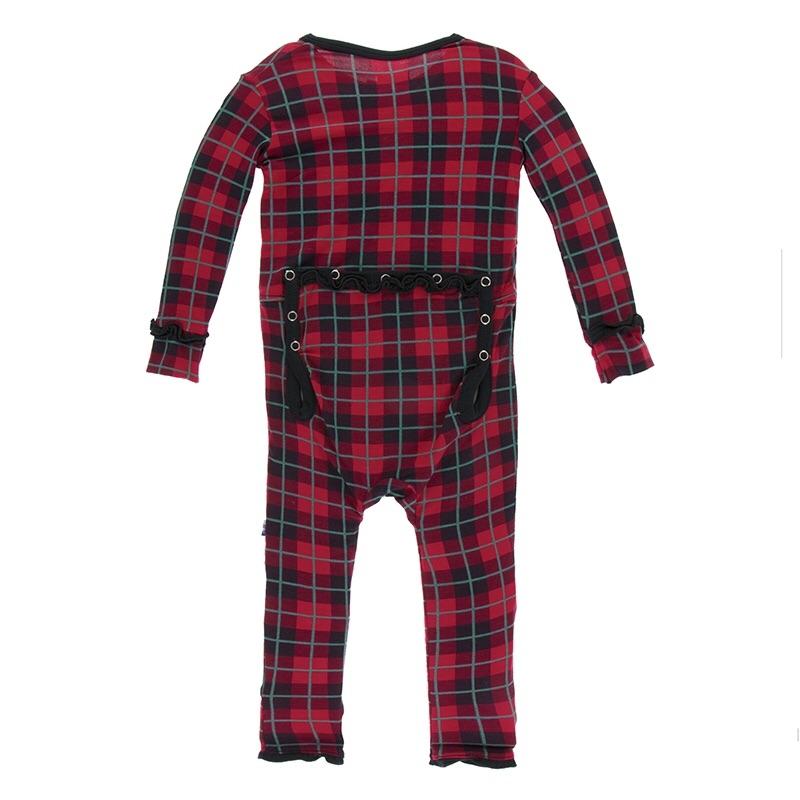 KicKee Pants, Baby Girl Apparel - Rompers,  KicKee Pants - Christmas Plaid Girl's Romper