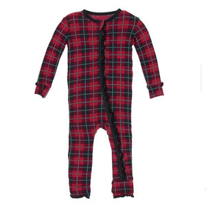 KicKee Pants, Baby Girl Apparel - Rompers,  KicKee Pants - Christmas Plaid Girl's Romper