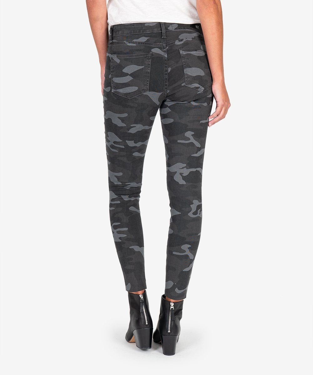 KUT from the Kloth, Women - Denim,  KUT from the Kloth | CONNIE HIGH RISE SLIM FIT ANKLE SKINNY (BLACK/GREY)