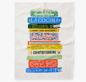 Cookbooks Tea Towel - Eden Lifestyle