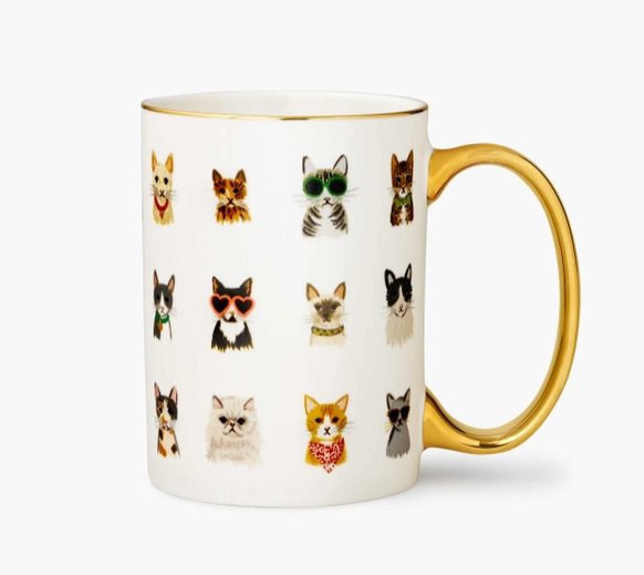 Cool Cats Porcelain Mug - Eden Lifestyle