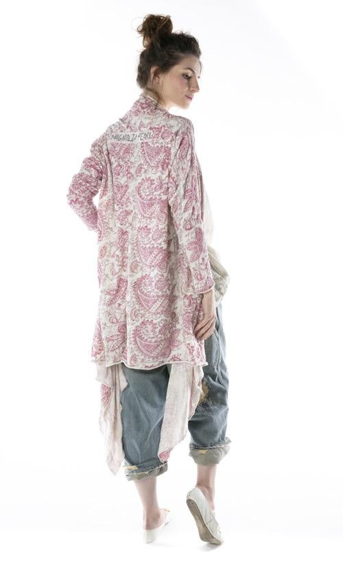 Magnolia Pearl, Magnolia Pearl,  COTTON JERSEY KARESA CARDIGAN WITH POCKETS AND RAW EDGES, MAGNOLIA PEARL