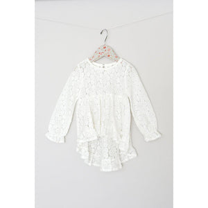 Mae Li Rose, Girl - Shirts & Tops,  Mae Li Rose White Eyelet Tunic