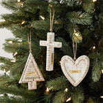 Beaded Plaque Ornaments - Eden Lifestyle