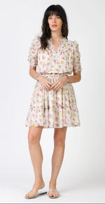 Current Air, Women - Dresses,  Ruched Sleeve Floral Dress