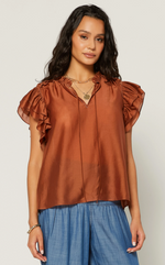 Ruched Back Yoke Blouse - Eden Lifestyle