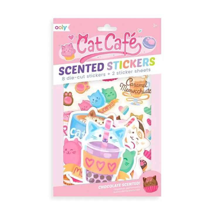 Cat Cafe Scented Stickers - Eden Lifestyle