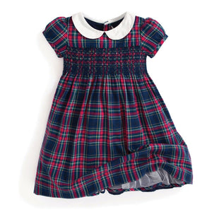 Jojo Maman Bebe, Baby Girl Apparel - Dresses,  Smocked Plaid Party Dress