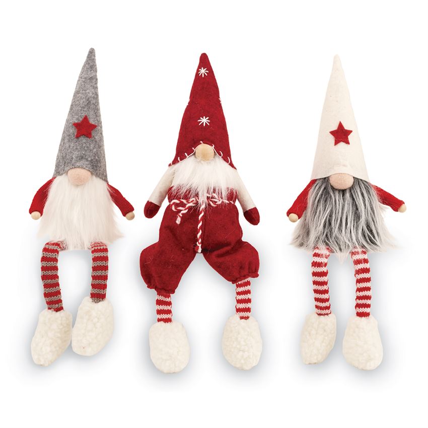 Mud Pie, Home - Decorations,  Mud Pie - Dangle Leg Gnome